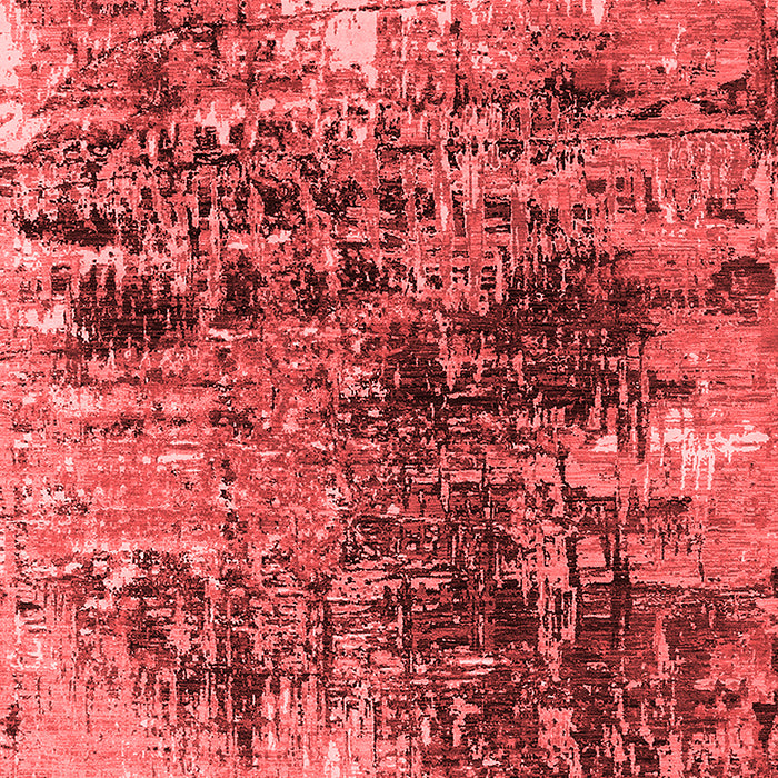 Machine Washable Oriental Red Industrial Rug, wshurb2044red