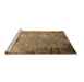 Sideview of Machine Washable Oriental Brown Industrial Rug, wshurb2045brn