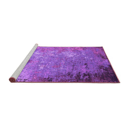 Sideview of Machine Washable Oriental Purple Industrial Area Rugs, wshurb2045pur