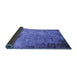 Sideview of Oriental Blue Industrial Rug, urb2045blu