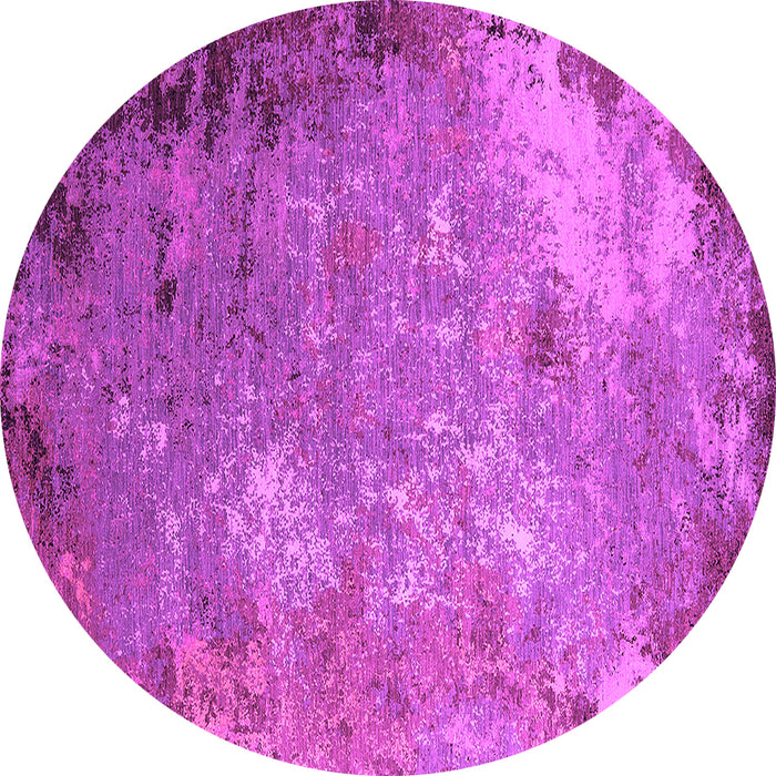 Round Oriental Pink Industrial Rug, urb2045pnk