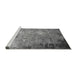 Sideview of Machine Washable Oriental Gray Industrial Rug, wshurb2045gry