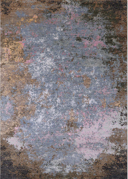 Machine Washable Industrial Modern Coffee Brown Rug, wshurb2045