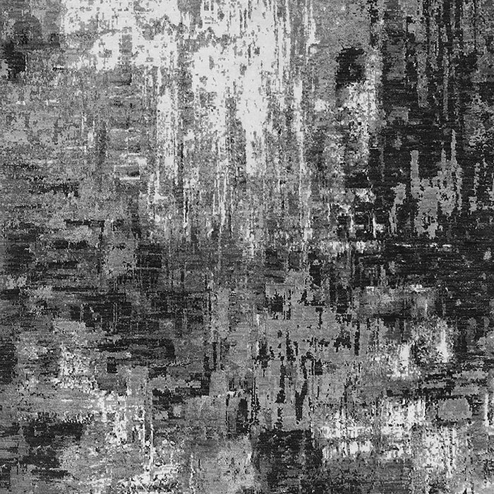 Machine Washable Oriental Gray Industrial Rug, wshurb2046gry