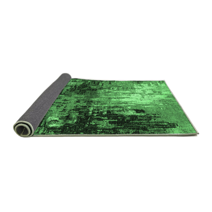 Sideview of Oriental Emerald Green Industrial Rug, urb2046emgrn