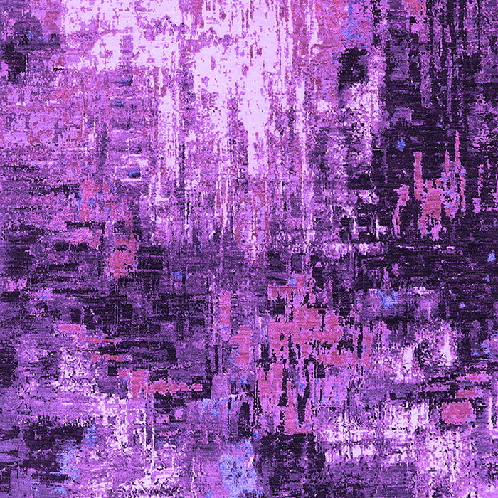 Machine Washable Oriental Purple Industrial Area Rugs, wshurb2046pur