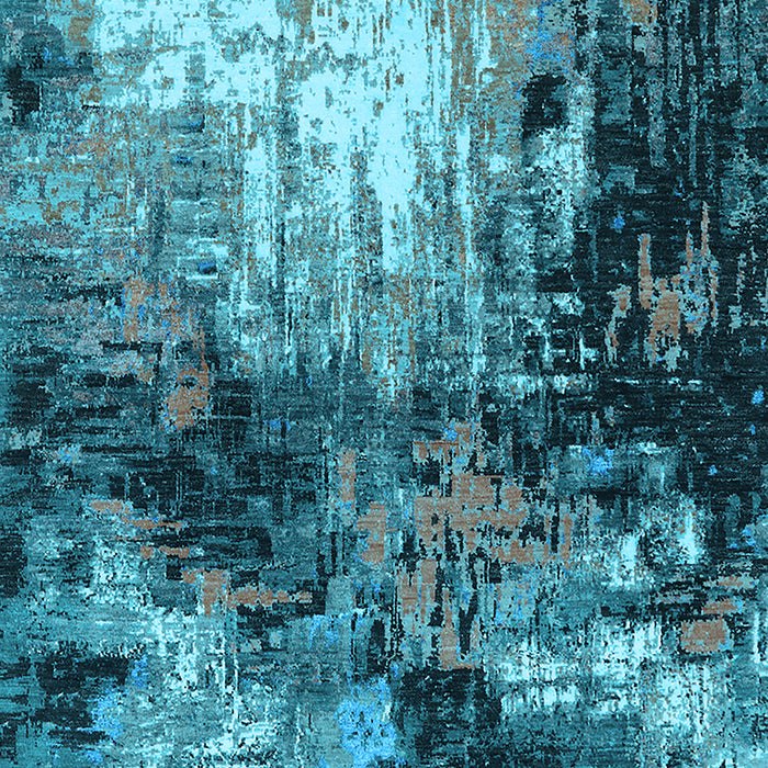 Oriental Light Blue Industrial Rug, urb2046lblu