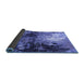 Sideview of Oriental Blue Industrial Rug, urb2046blu