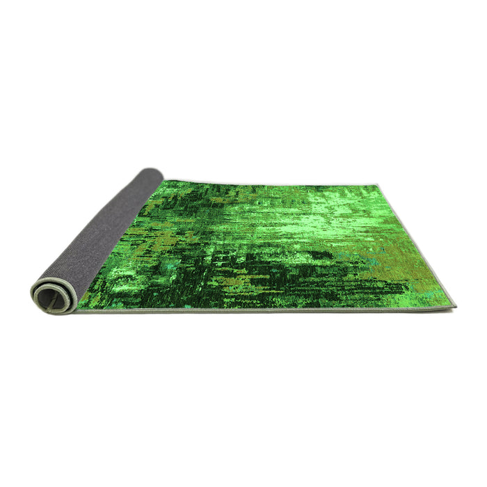 Sideview of Oriental Green Industrial Rug, urb2046grn