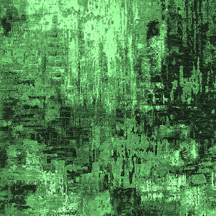 Machine Washable Oriental Emerald Green Industrial Area Rugs, wshurb2046emgrn