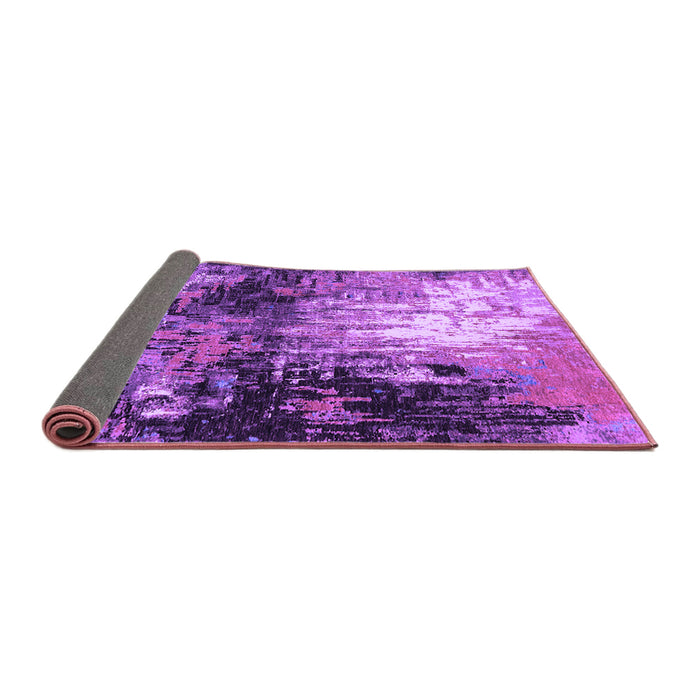 Sideview of Oriental Purple Industrial Rug, urb2046pur