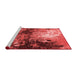 Industrial Red Washable Rugs