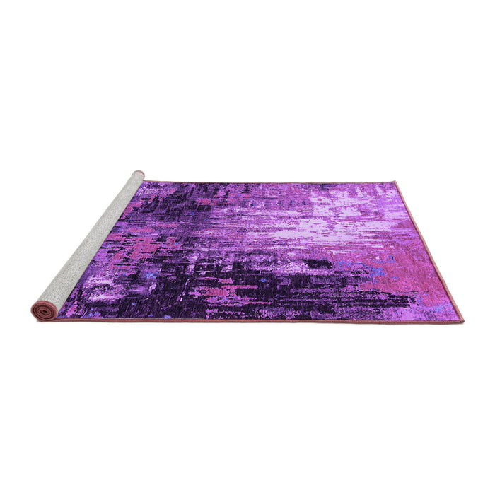 Sideview of Machine Washable Oriental Purple Industrial Area Rugs, wshurb2046pur