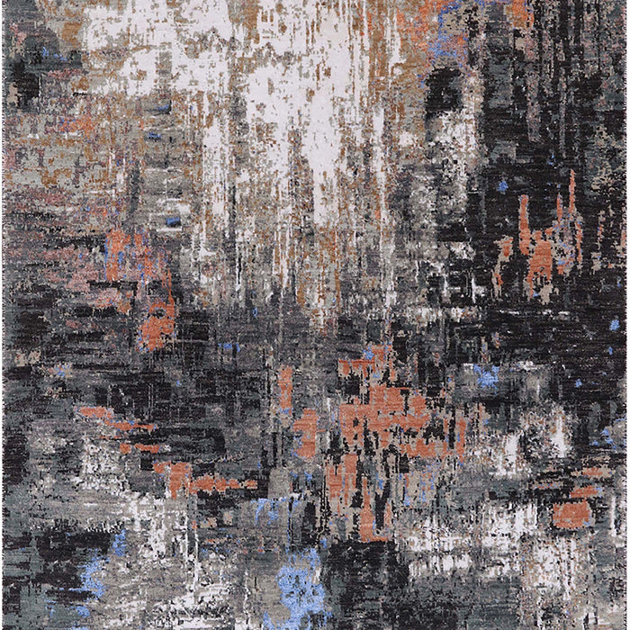 Mid-Century Modern Purple Oriental Rug, urb2046