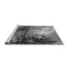 Sideview of Machine Washable Oriental Gray Industrial Rug, wshurb2046gry