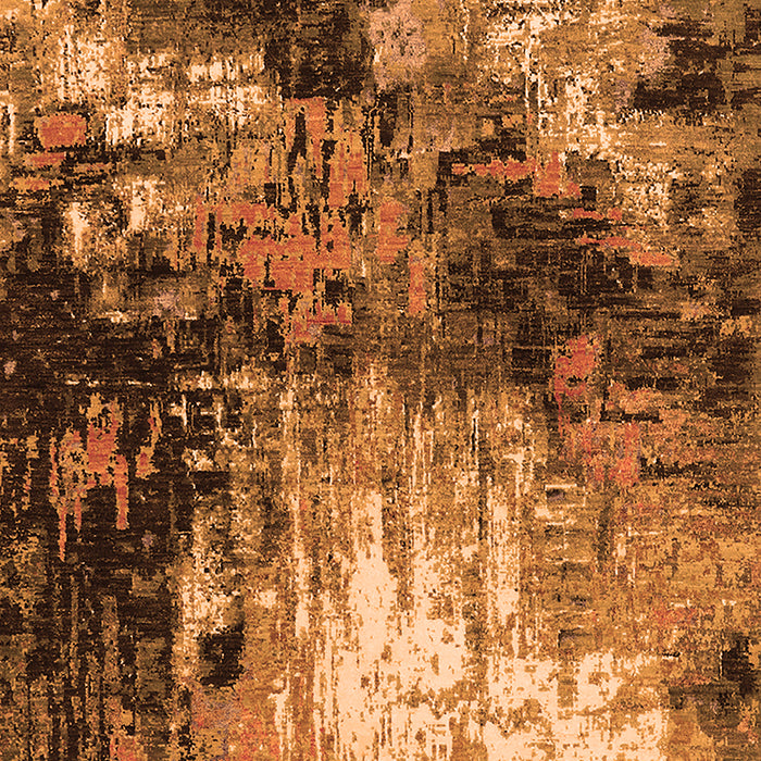 Machine Washable Oriental Orange Industrial Area Rugs, wshurb2046org