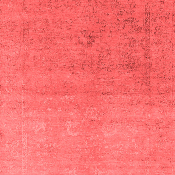 Machine Washable Oriental Red Industrial Rug, wshurb2047red