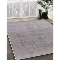 Mid-Century Modern Dark Gray Oriental Rug, urb2047