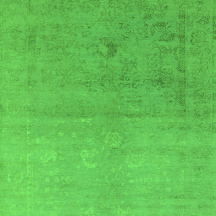 Machine Washable Oriental Green Industrial Area Rugs, wshurb2047grn
