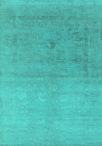 Oriental Turquoise Industrial Rug, urb2047turq