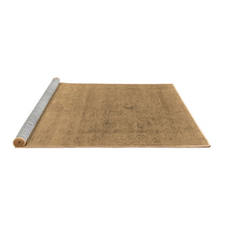 Sideview of Machine Washable Oriental Brown Industrial Rug, wshurb2047brn