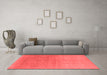 Industrial Red Washable Rugs