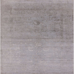 Square Machine Washable Industrial Modern Dark Gray Rug, wshurb2047