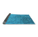 Sideview of Oriental Light Blue Industrial Rug, urb2048lblu