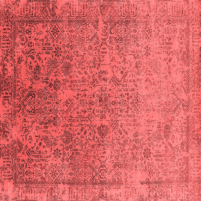Machine Washable Oriental Red Industrial Rug, wshurb2048red