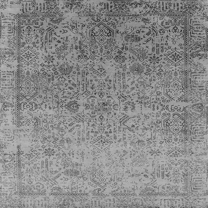 Square Oriental Gray Industrial Rug, urb2048gry