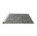 Sideview of Machine Washable Oriental Gray Industrial Rug, wshurb2048gry