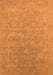 Oriental Orange Industrial Rug, urb2049org