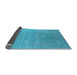 Sideview of Oriental Light Blue Industrial Rug, urb2049lblu