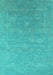 Oriental Turquoise Industrial Rug, urb2049turq