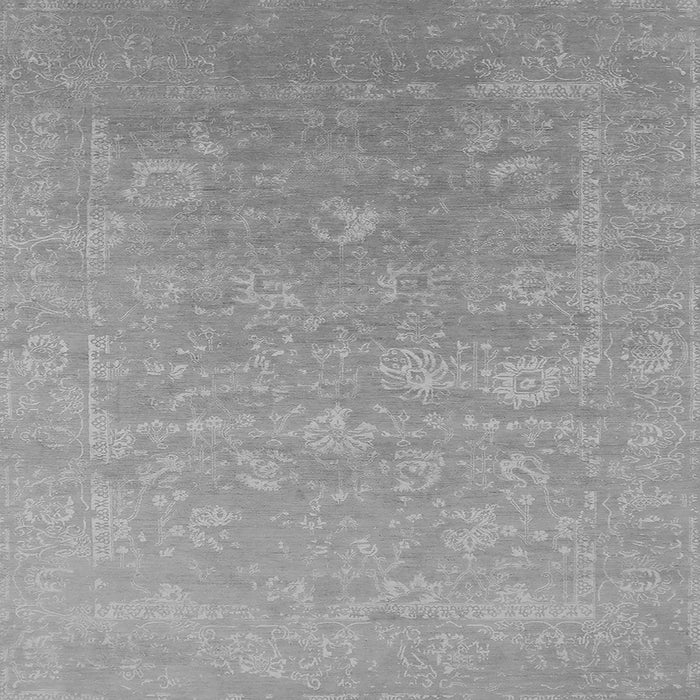 Square Oriental Gray Industrial Rug, urb2049gry