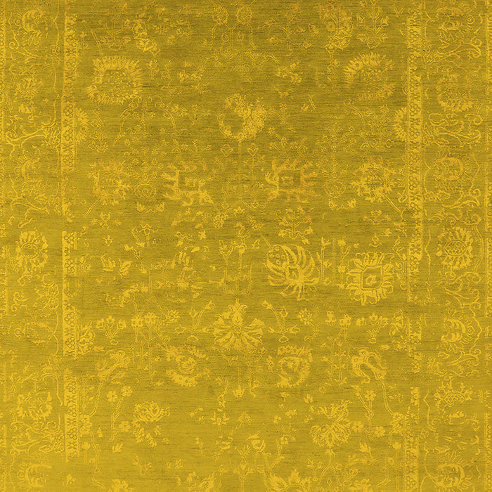 Oriental Yellow Industrial Rug, urb2049yw