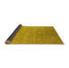 Sideview of Oriental Yellow Industrial Rug, urb2049yw