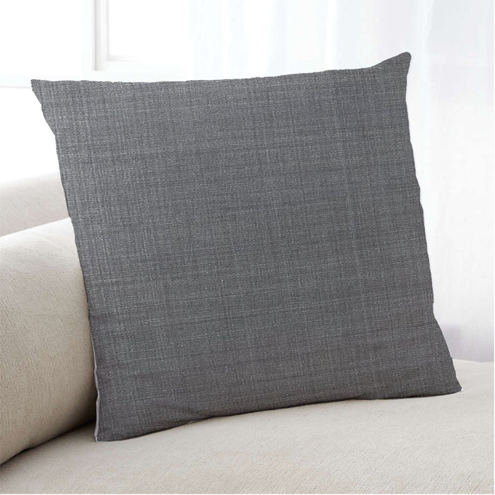 Lifestyle Image of Mid-Century Modern Urban Square Gray Throw Pillow, 18 inch by 18 inch, pwurb204