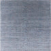 Square Machine Washable Industrial Modern Columbia Blue Rug, wshurb2050