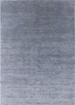 Mid-Century Modern Columbia Blue Oriental Rug, urb2050