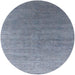 Round Mid-Century Modern Columbia Blue Oriental Rug, urb2050