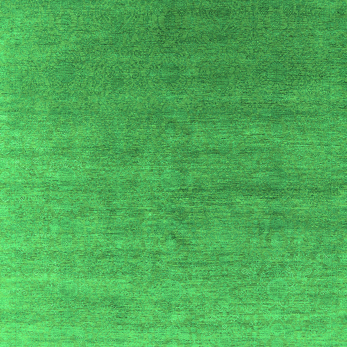 Machine Washable Oriental Green Industrial Area Rugs, wshurb2050grn