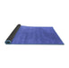 Sideview of Oriental Blue Industrial Rug, urb2050blu