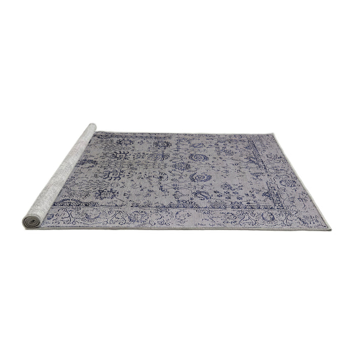 Sideview of Machine Washable Industrial Modern Grape Purple Rug, wshurb2051