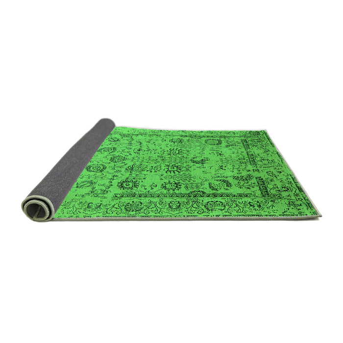 Sideview of Oriental Green Industrial Rug, urb2051grn