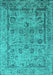 Oriental Turquoise Industrial Rug, urb2051turq