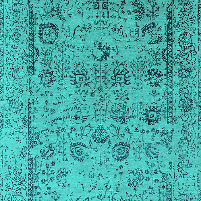 Oriental Turquoise Industrial Rug, urb2051turq