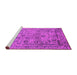 Sideview of Machine Washable Oriental Pink Industrial Rug, wshurb2051pnk