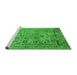 Sideview of Machine Washable Oriental Green Industrial Area Rugs, wshurb2051grn