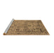 Sideview of Machine Washable Oriental Brown Industrial Rug, wshurb2051brn